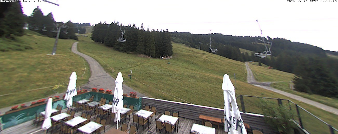 Archiv Foto Webcam Mittelstation Hörnerbahn - Hexen-Stadl
