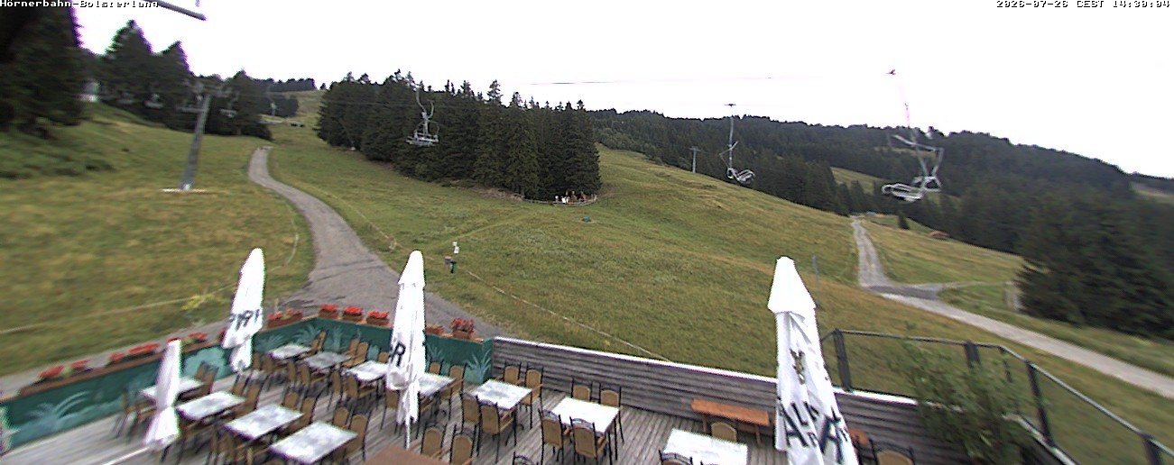 Archiv Foto Webcam Mittelstation Hörnerbahn - Hexen-Stadl