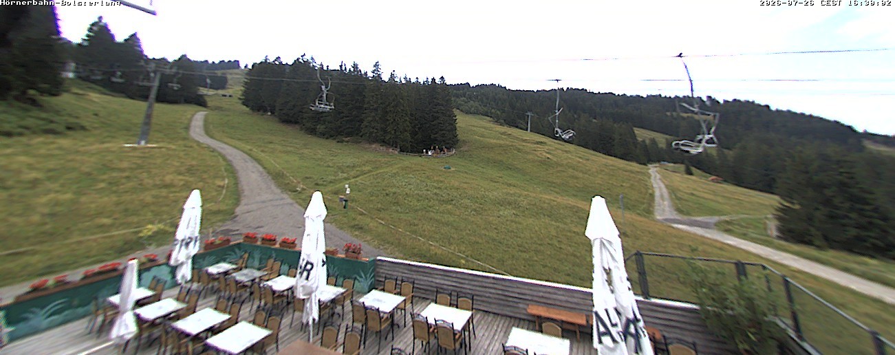 Archiv Foto Webcam Mittelstation Hörnerbahn - Hexen-Stadl