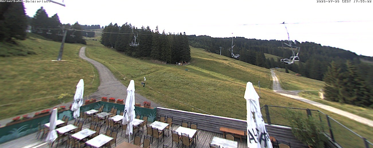 Archiv Foto Webcam Mittelstation Hörnerbahn - Hexen-Stadl