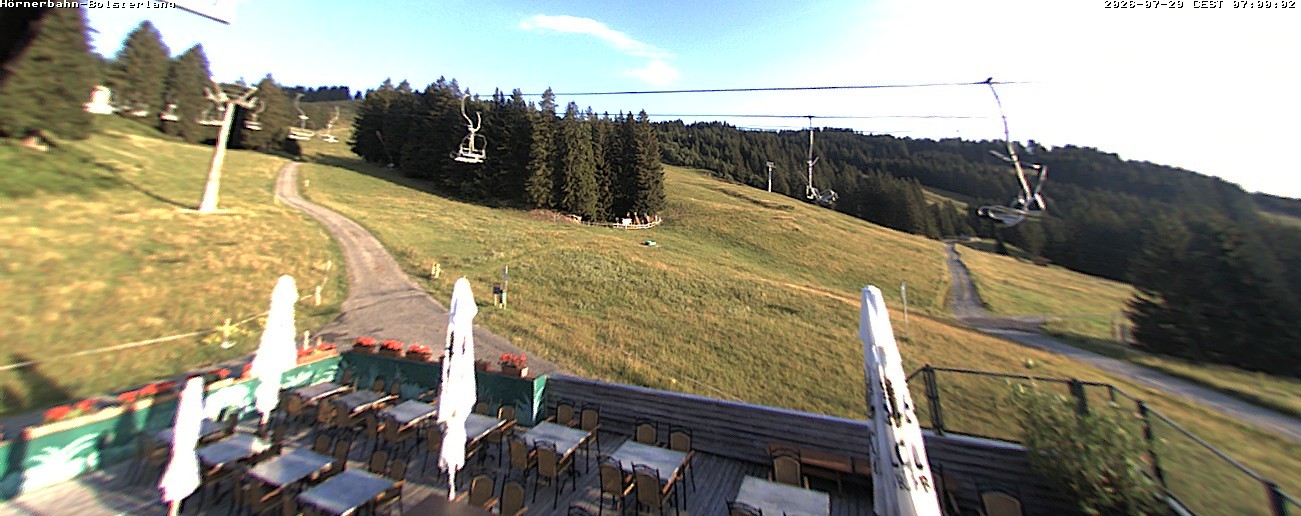 Archiv Foto Webcam Mittelstation Hörnerbahn - Hexen-Stadl