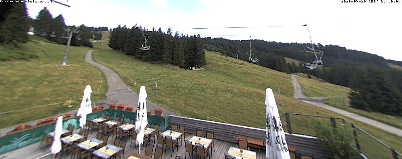 Archiv Foto Webcam Mittelstation Hörnerbahn - Hexen-Stadl