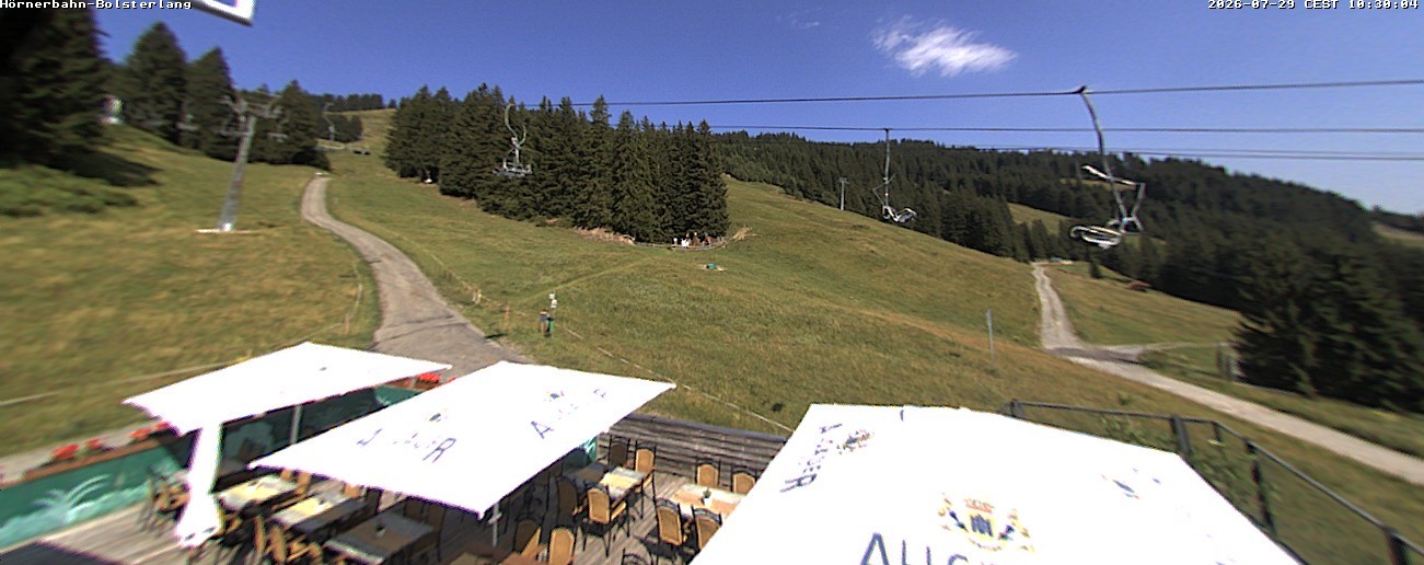 Archiv Foto Webcam Mittelstation Hörnerbahn - Hexen-Stadl