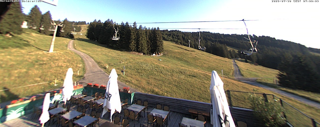 Archiv Foto Webcam Mittelstation Hörnerbahn - Hexen-Stadl