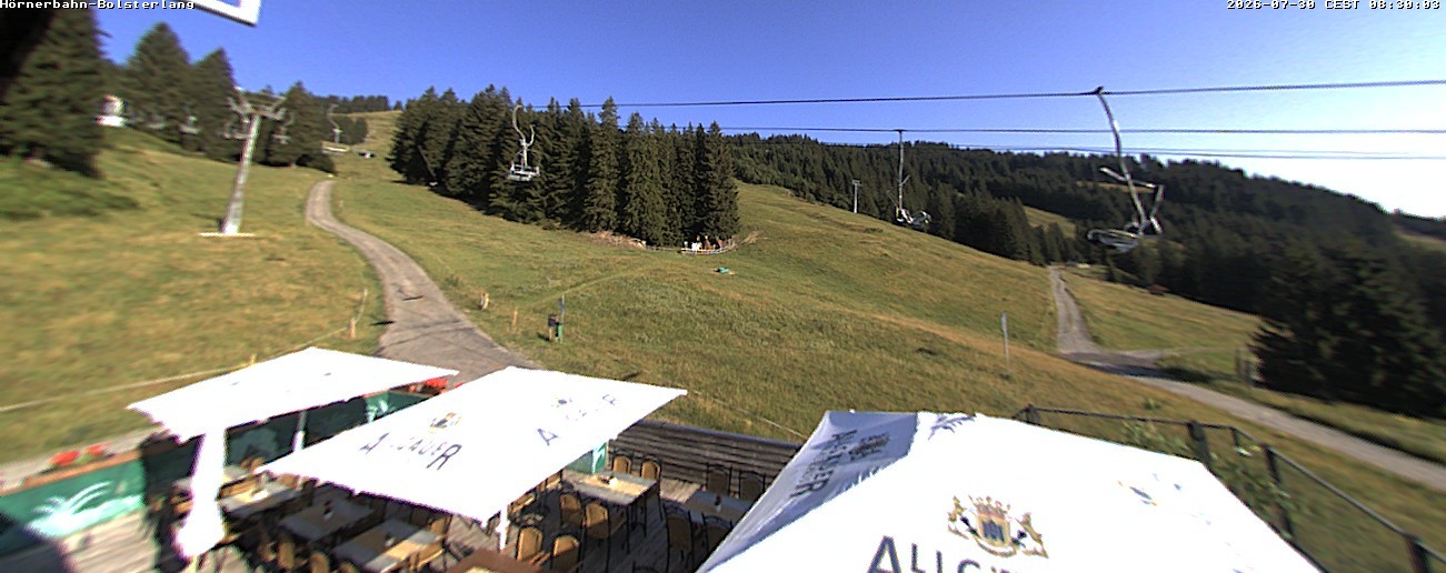 Archiv Foto Webcam Mittelstation Hörnerbahn - Hexen-Stadl