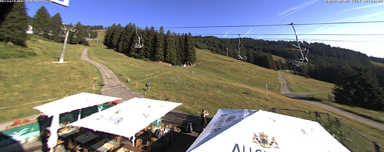 Archiv Foto Webcam Mittelstation Hörnerbahn - Hexen-Stadl