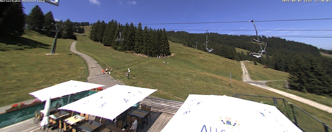 Archiv Foto Webcam Mittelstation Hörnerbahn - Hexen-Stadl