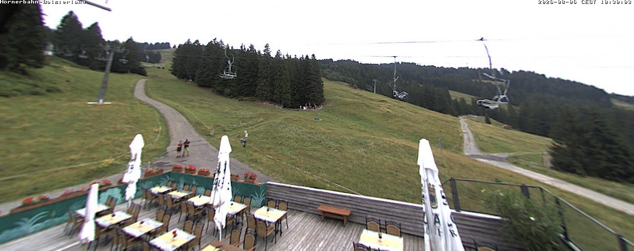 Archiv Foto Webcam Mittelstation Hörnerbahn - Hexen-Stadl