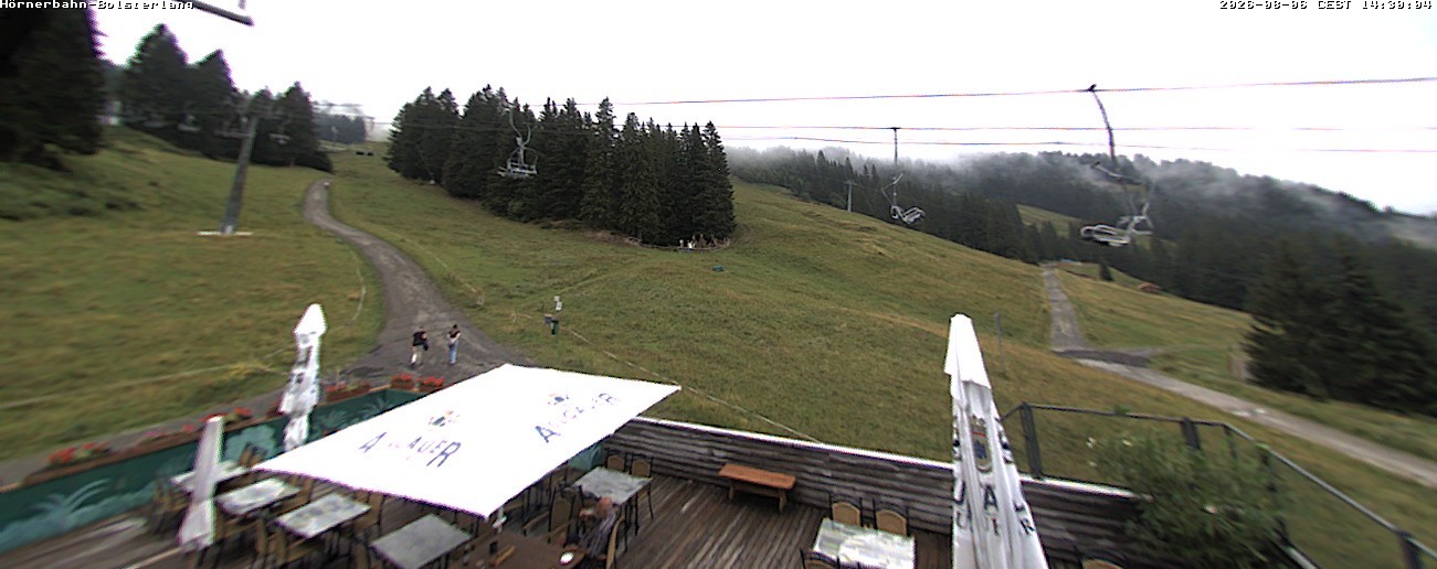 Archiv Foto Webcam Mittelstation Hörnerbahn - Hexen-Stadl