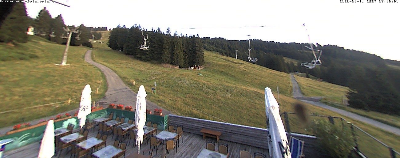 Archiv Foto Webcam Mittelstation Hörnerbahn - Hexen-Stadl