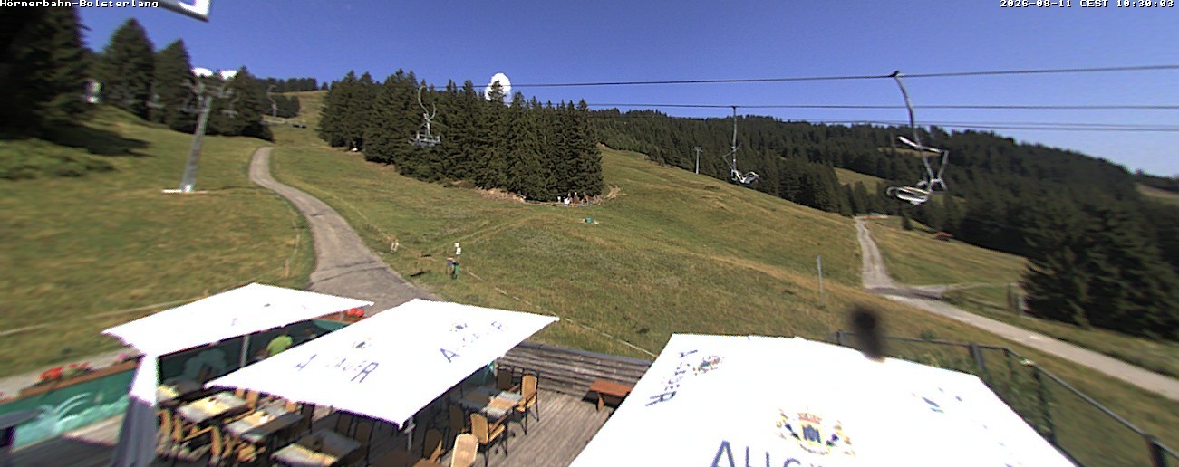 Archiv Foto Webcam Mittelstation Hörnerbahn - Hexen-Stadl