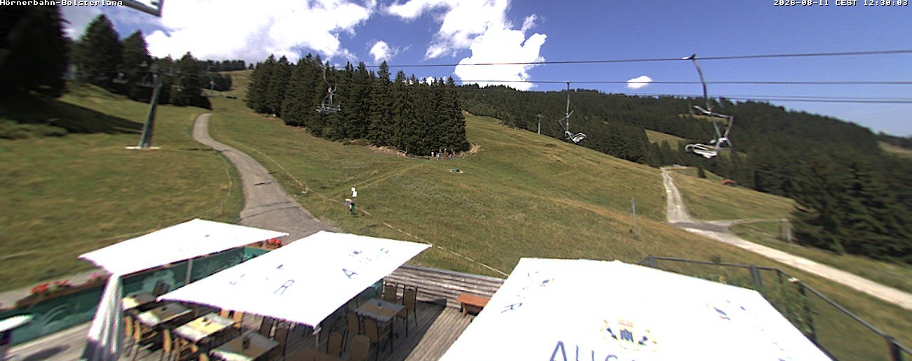 Archiv Foto Webcam Mittelstation Hörnerbahn - Hexen-Stadl