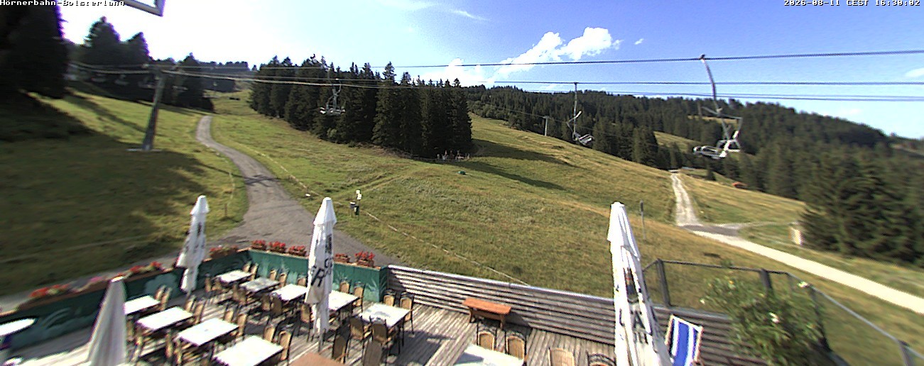 Archiv Foto Webcam Mittelstation Hörnerbahn - Hexen-Stadl