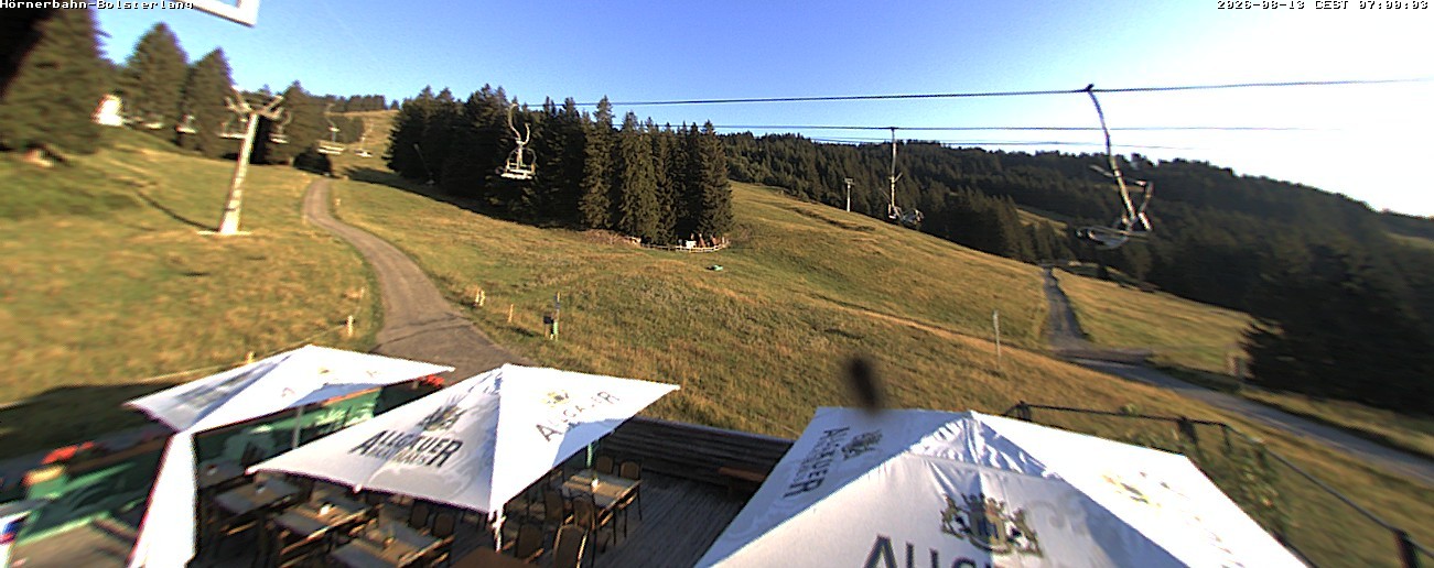 Archiv Foto Webcam Mittelstation Hörnerbahn - Hexen-Stadl