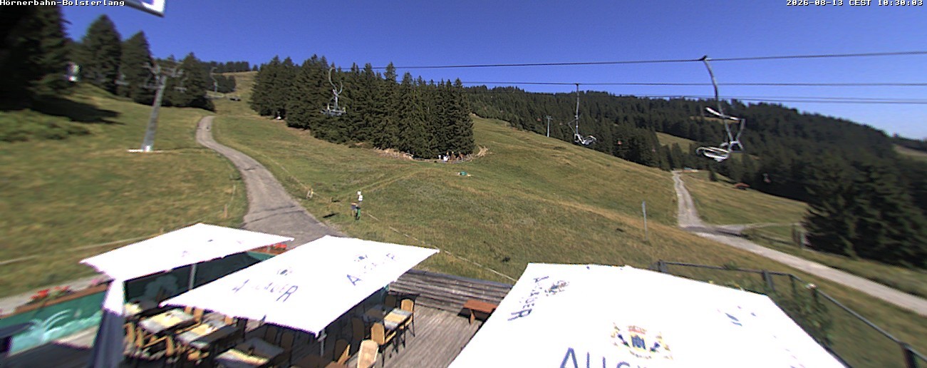 Archiv Foto Webcam Mittelstation Hörnerbahn - Hexen-Stadl