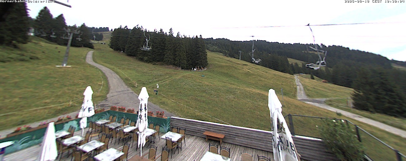 Archived image Webcam Middle station Hörnerbahn - Hexen-Stadl