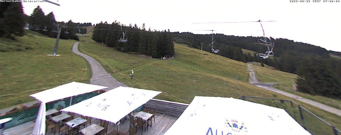 Archived image Webcam Middle station Hörnerbahn - Hexen-Stadl