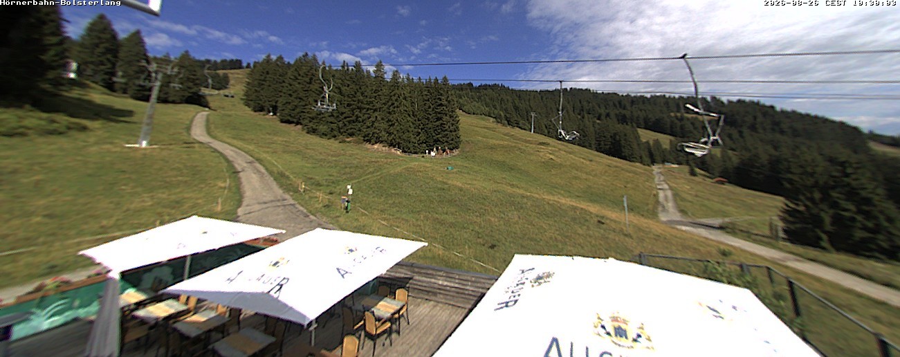 Archived image Webcam Middle station Hörnerbahn - Hexen-Stadl