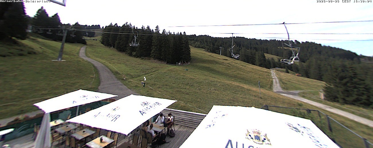 Archived image Webcam Middle station Hörnerbahn - Hexen-Stadl