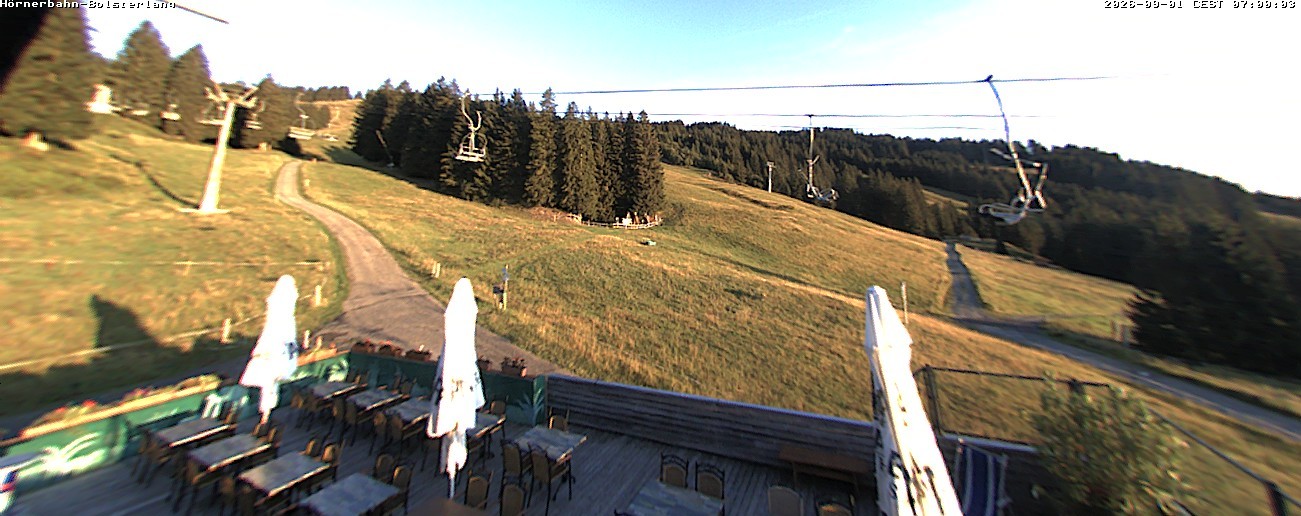 Archiv Foto Webcam Mittelstation Hörnerbahn - Hexen-Stadl