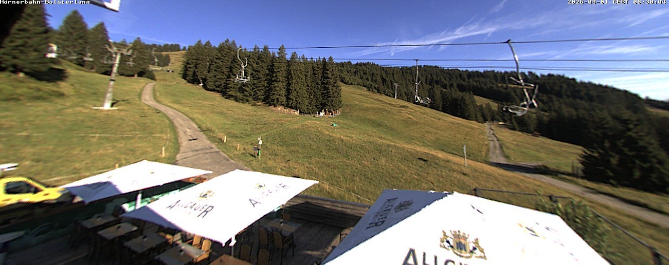 Archiv Foto Webcam Mittelstation Hörnerbahn - Hexen-Stadl