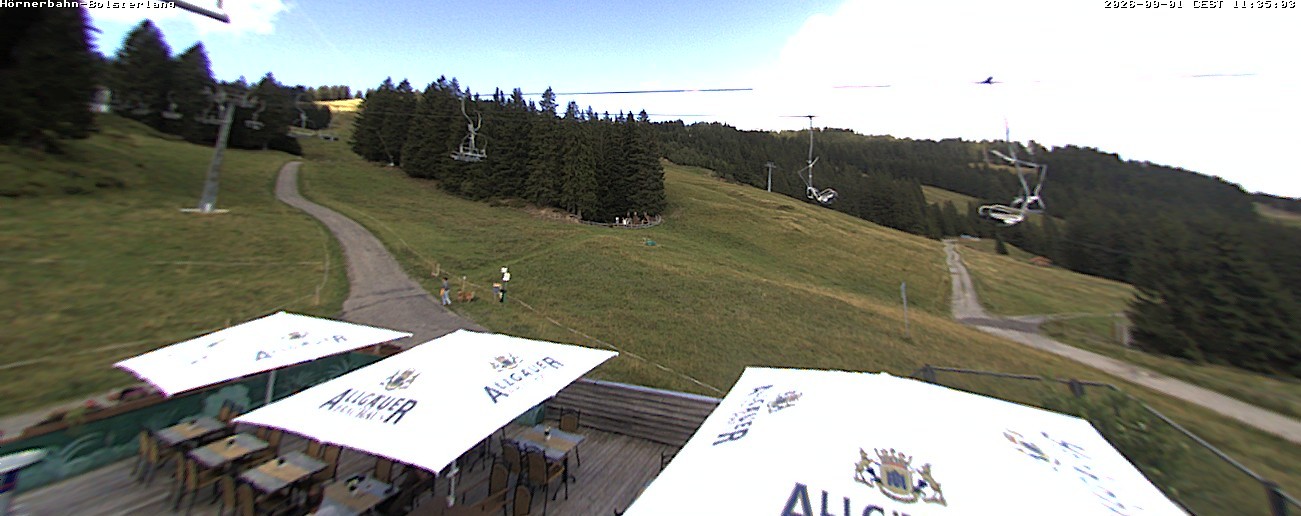 Archiv Foto Webcam Mittelstation Hörnerbahn - Hexen-Stadl