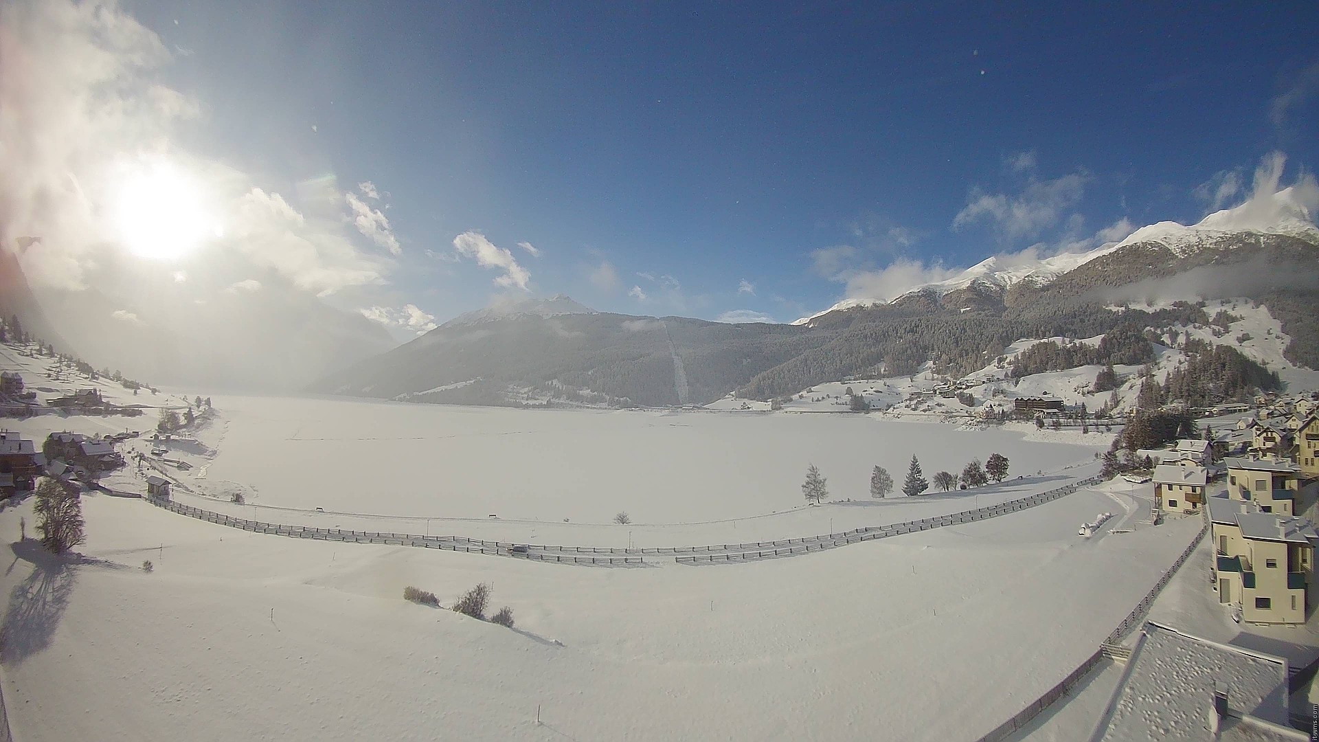 Archived image Webcam View to the Lake Resia