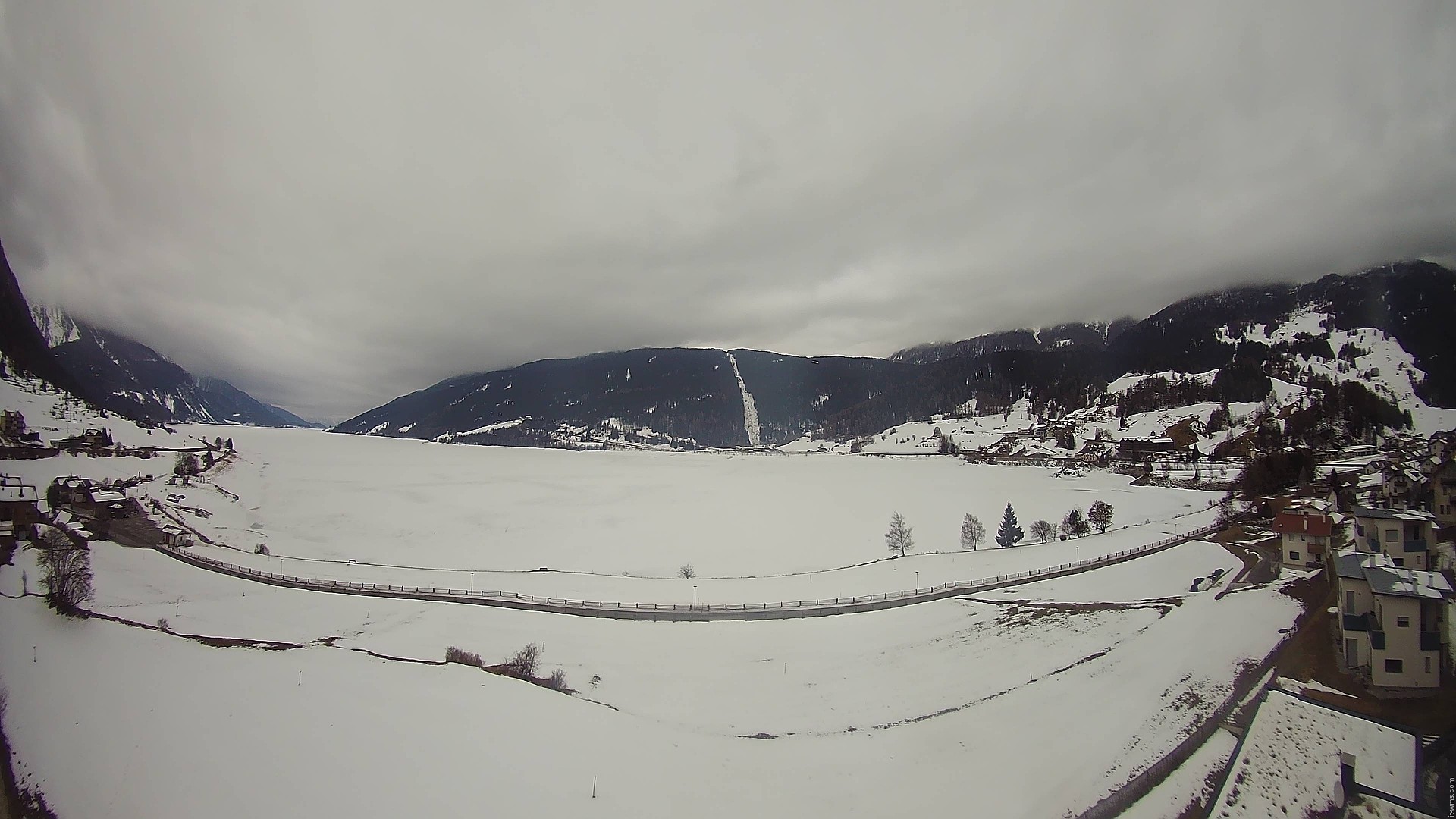 Archiv Foto Webcam Reschen - Blick auf den Reschensee