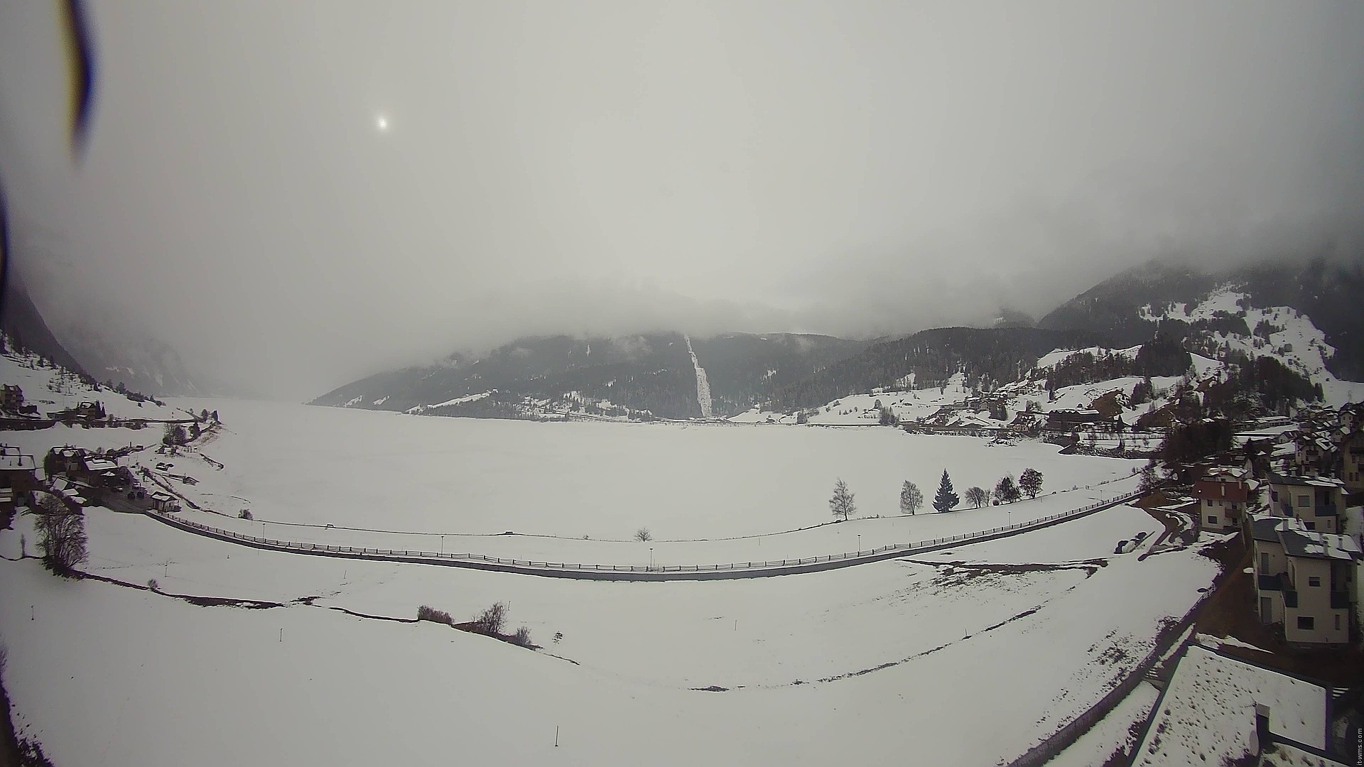 Archiv Foto Webcam Reschen - Blick auf den Reschensee