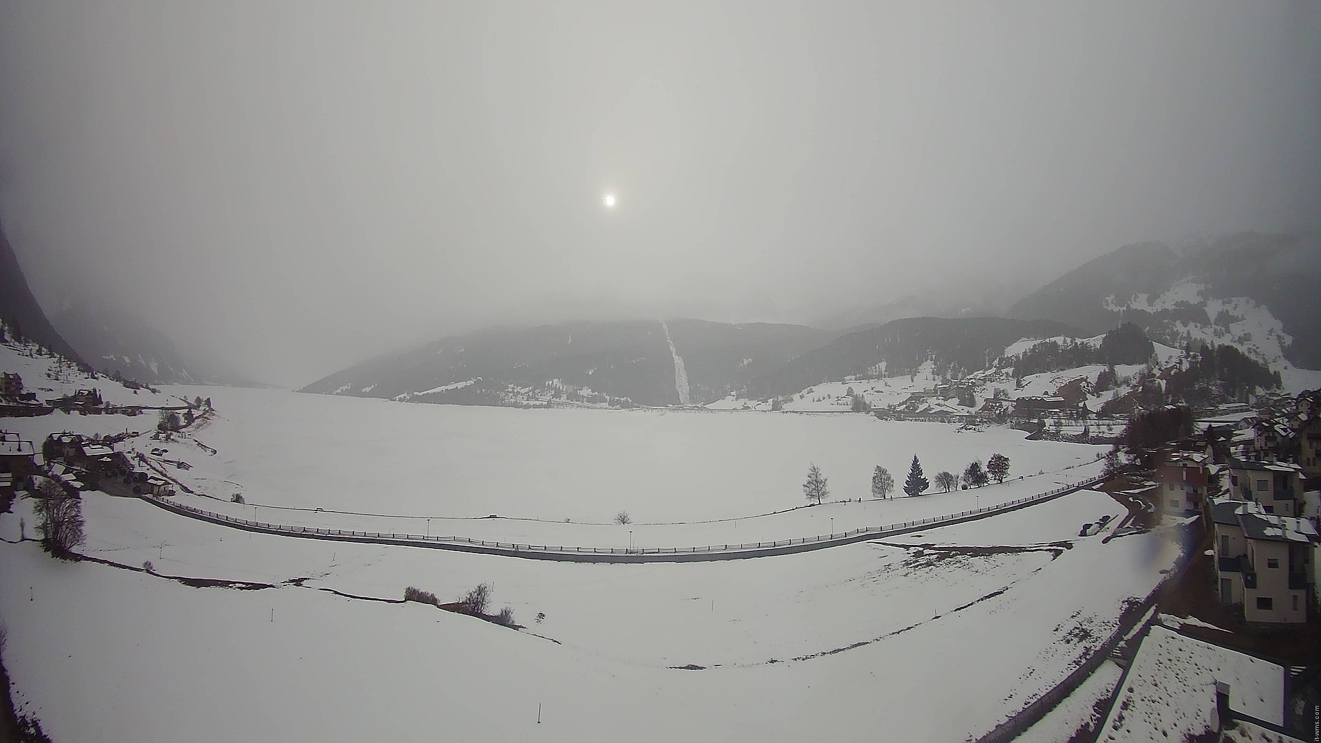 Archiv Foto Webcam Reschen - Blick auf den Reschensee