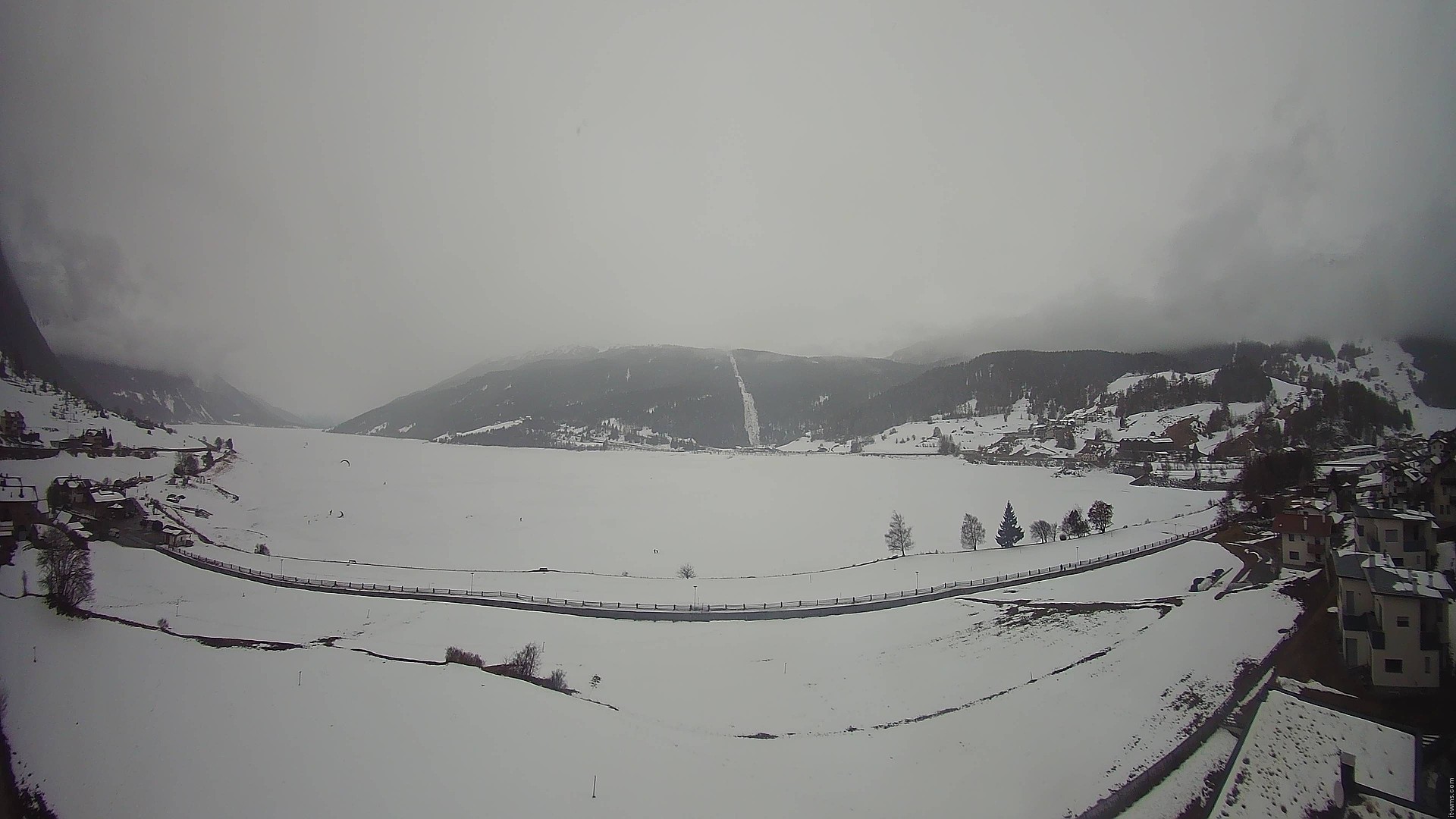 Archiv Foto Webcam Reschen - Blick auf den Reschensee