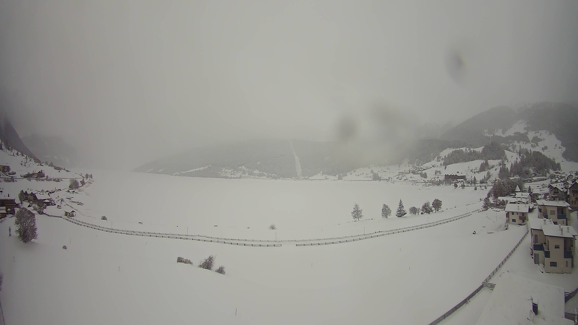 Archiv Foto Webcam Reschen - Blick auf den Reschensee