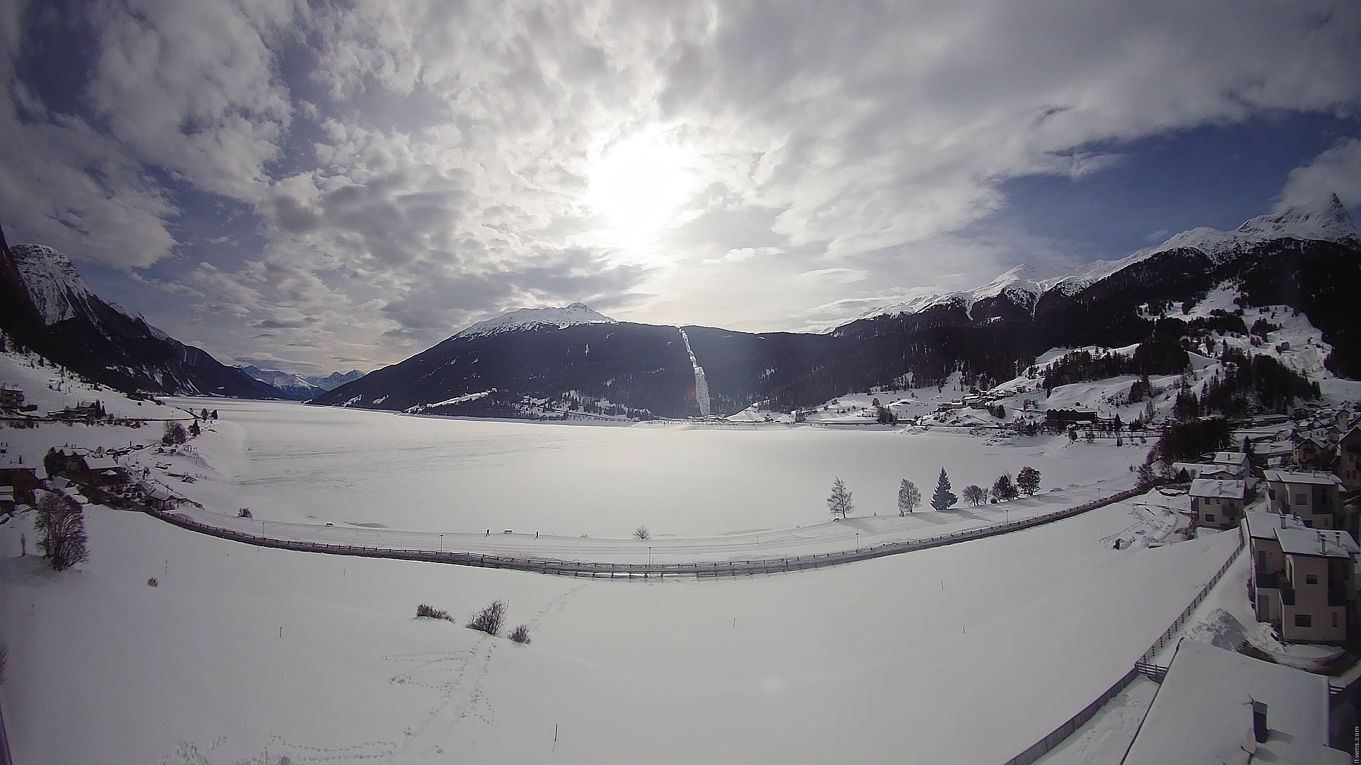 Archived image Webcam View to the Lake Resia