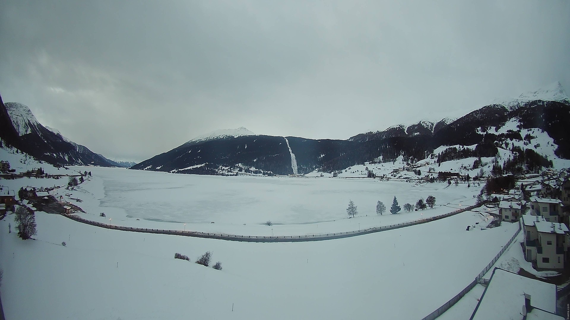 Archiv Foto Webcam Reschen - Blick auf den Reschensee