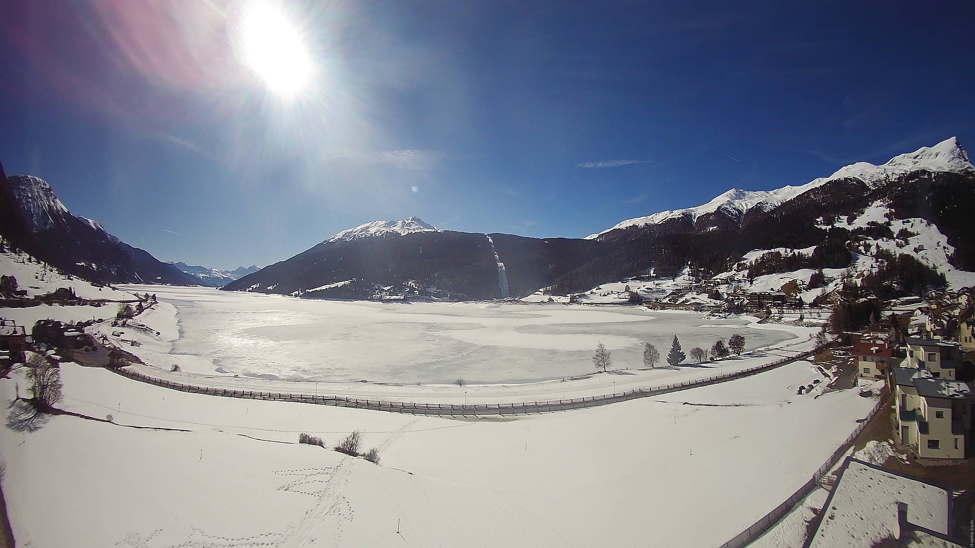 Archived image Webcam View to the Lake Resia