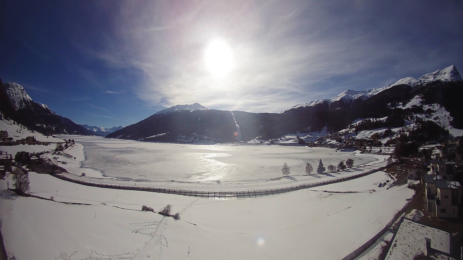 Archived image Webcam View to the Lake Resia