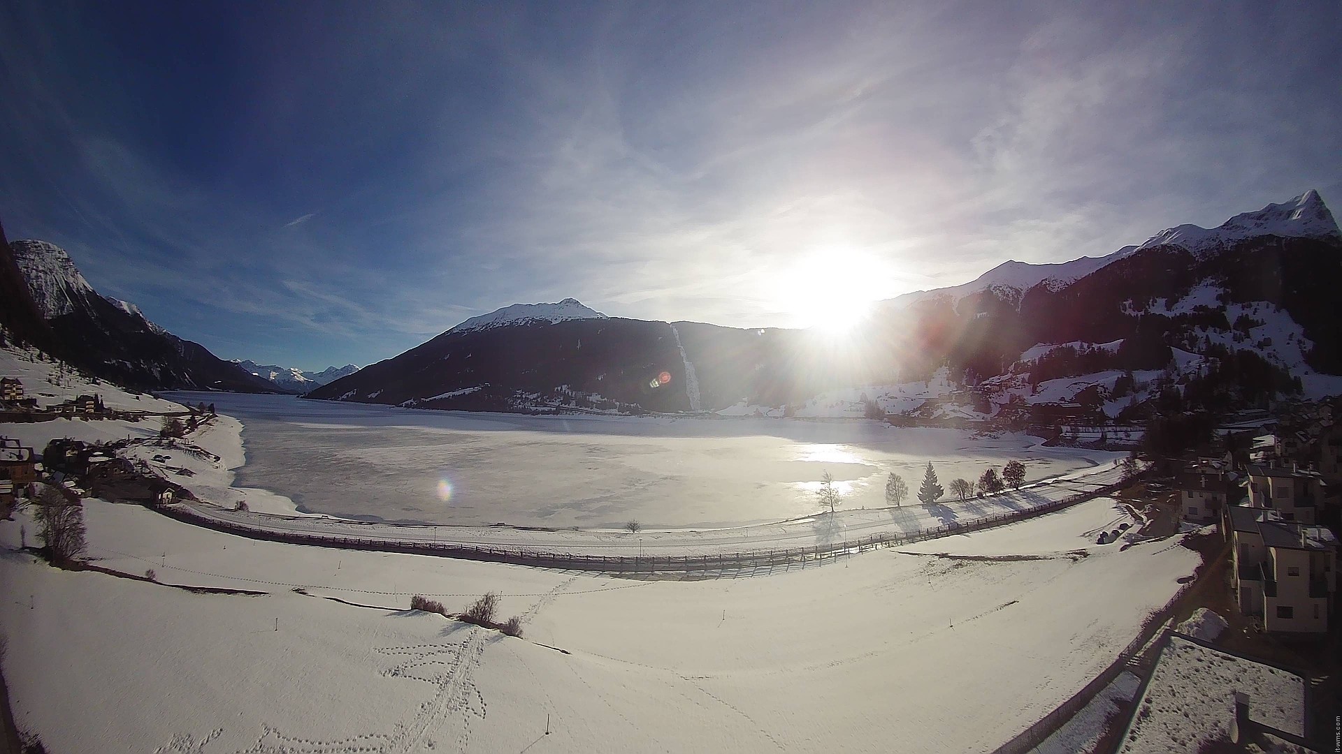 Archived image Webcam View to the Lake Resia