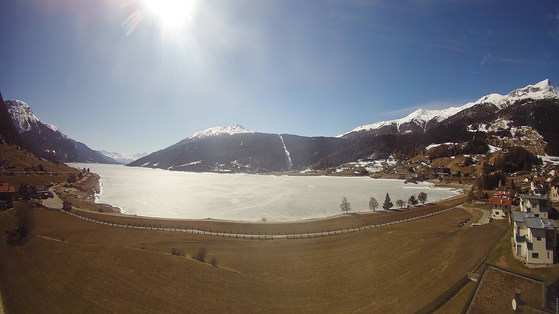 Archived image Webcam View to the Lake Resia