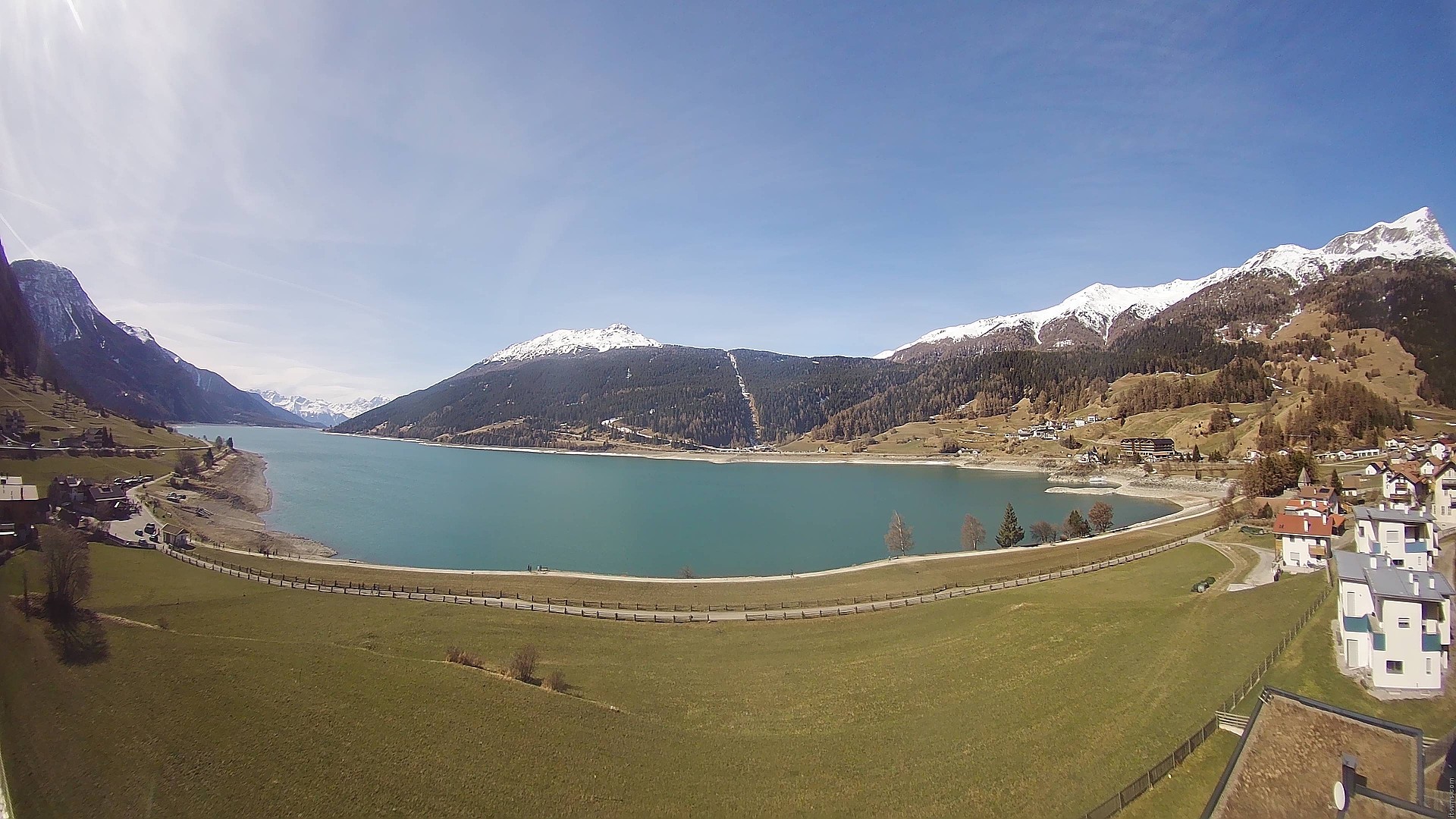 Archived image Webcam View to the Lake Resia