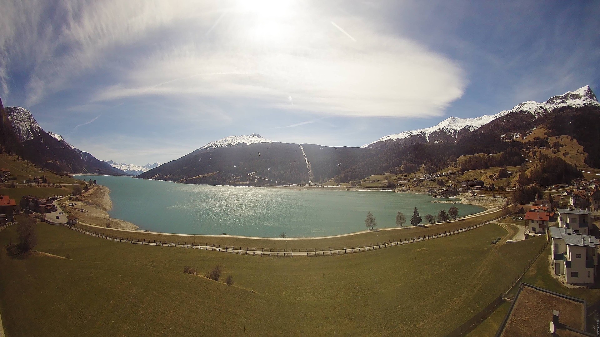 Archived image Webcam View to the Lake Resia