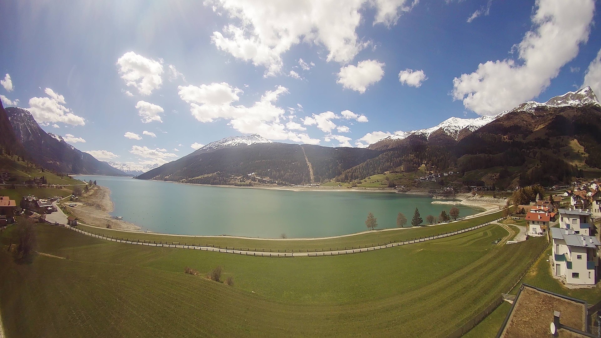 Archived image Webcam View to the Lake Resia