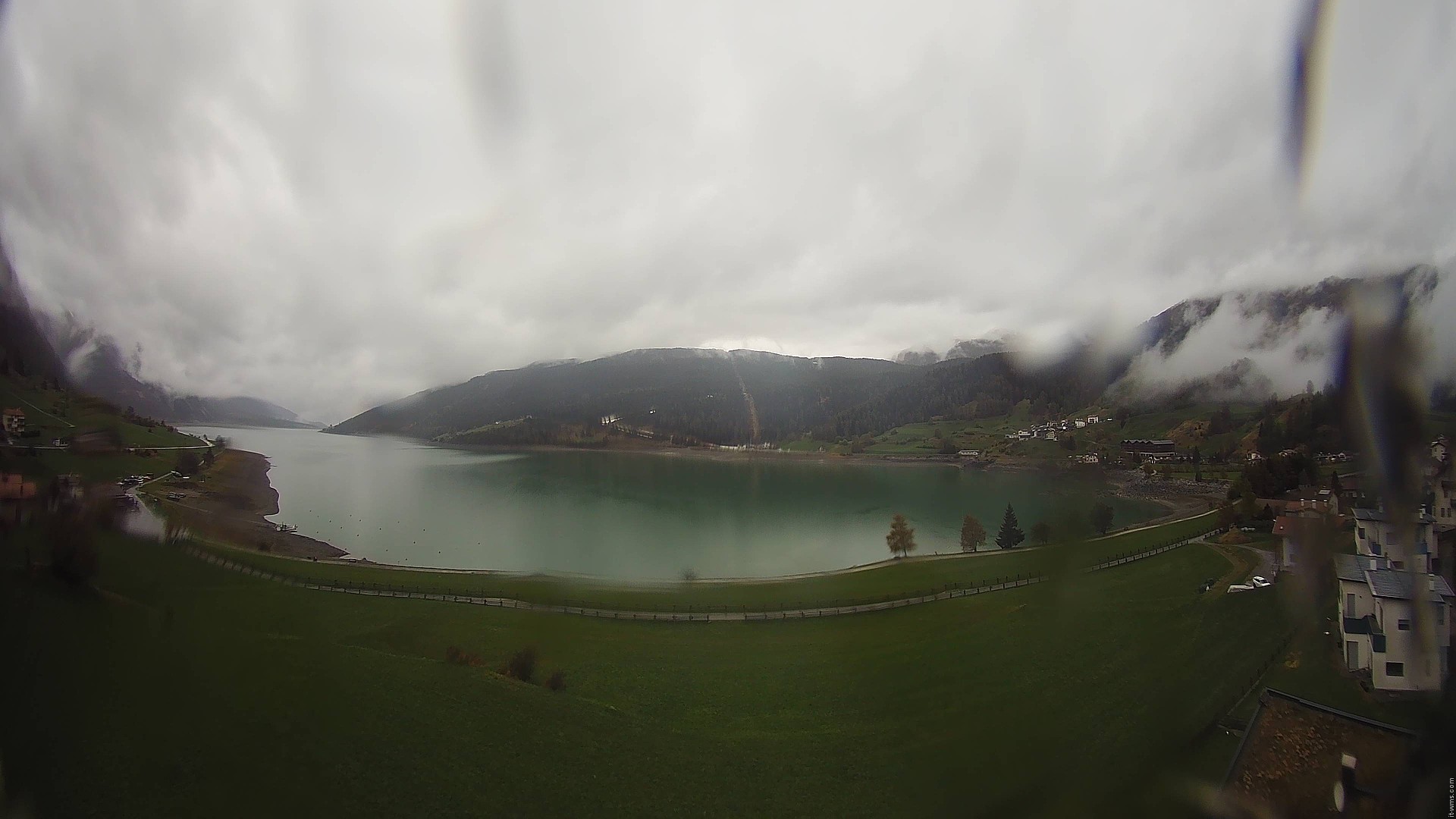 Archiv Foto Webcam Reschen - Blick auf den Reschensee