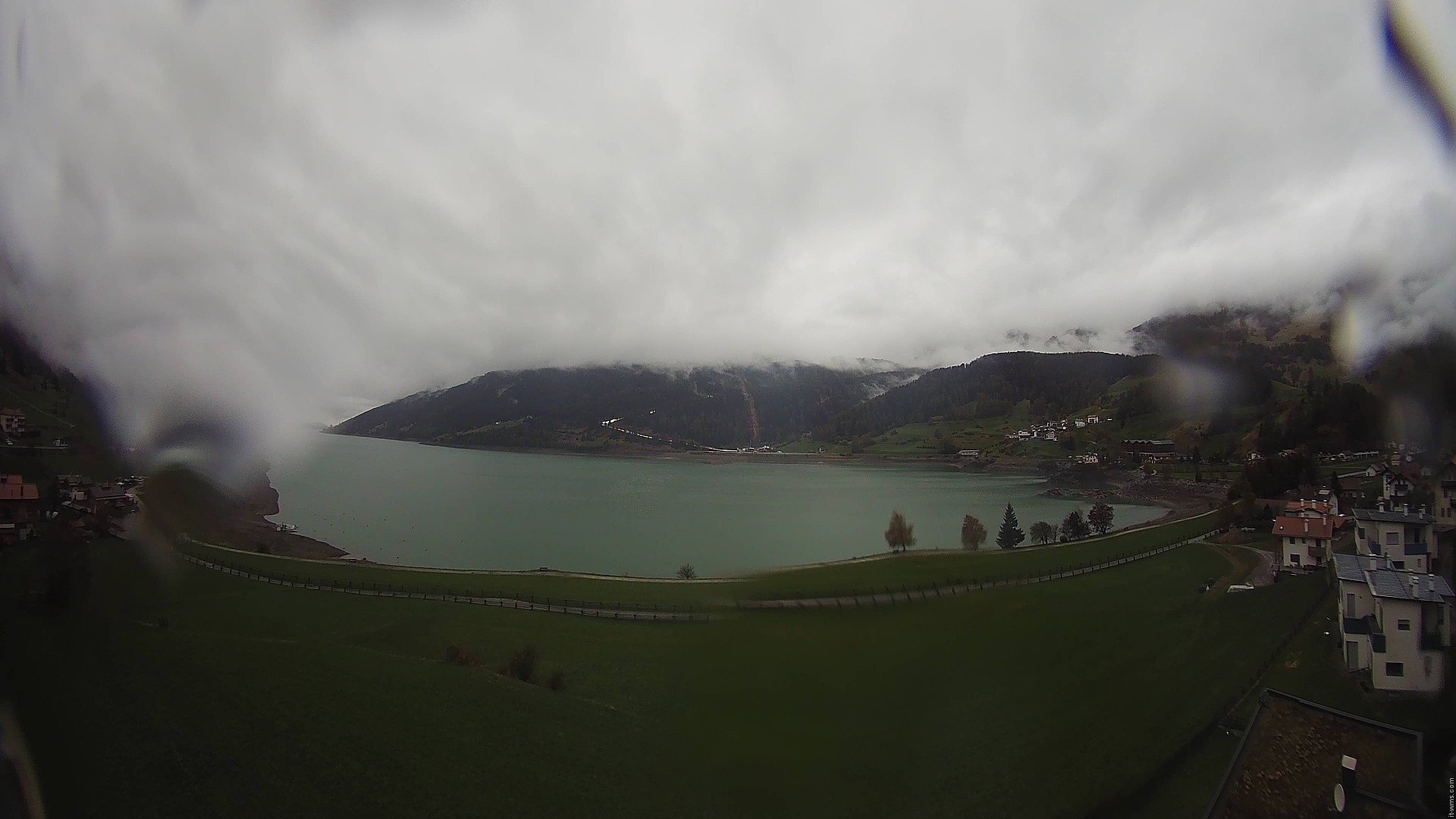 Archiv Foto Webcam Reschen - Blick auf den Reschensee