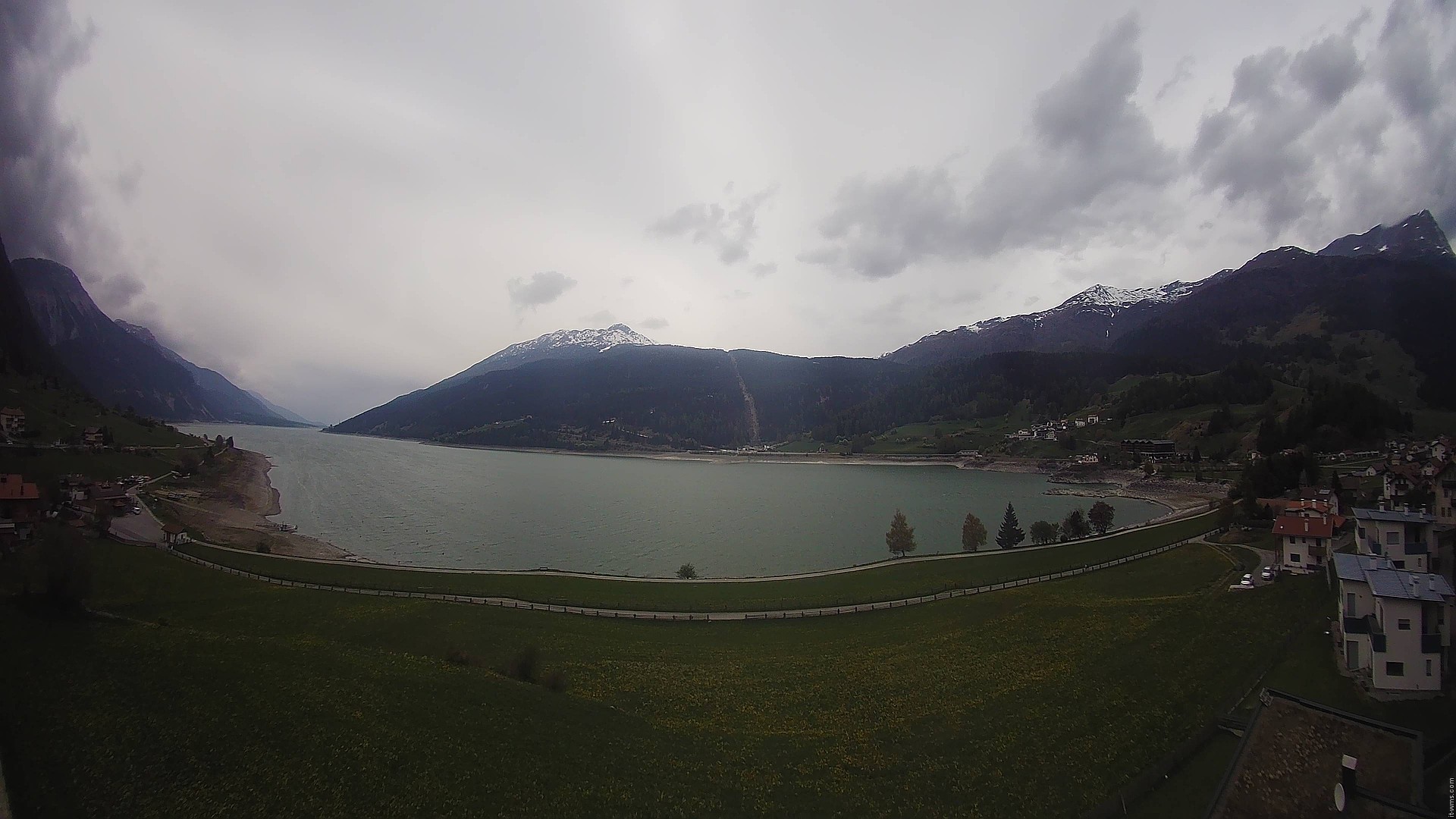 Archiv Foto Webcam Reschen - Blick auf den Reschensee