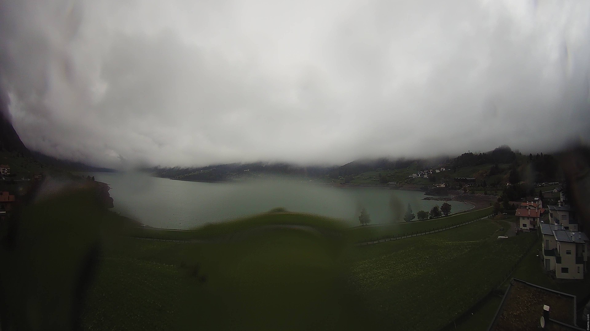 Archiv Foto Webcam Reschen - Blick auf den Reschensee
