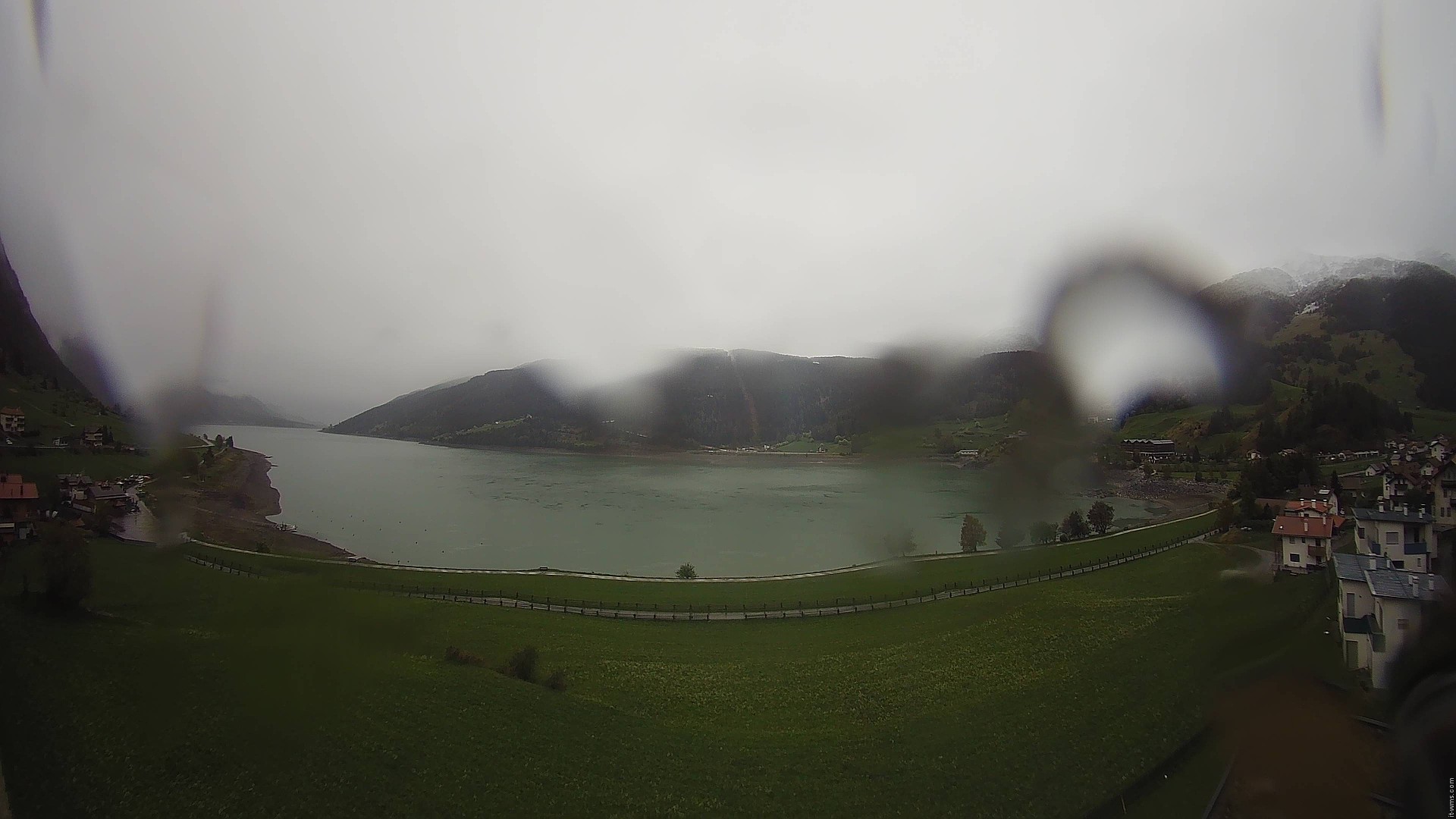 Archiv Foto Webcam Reschen - Blick auf den Reschensee