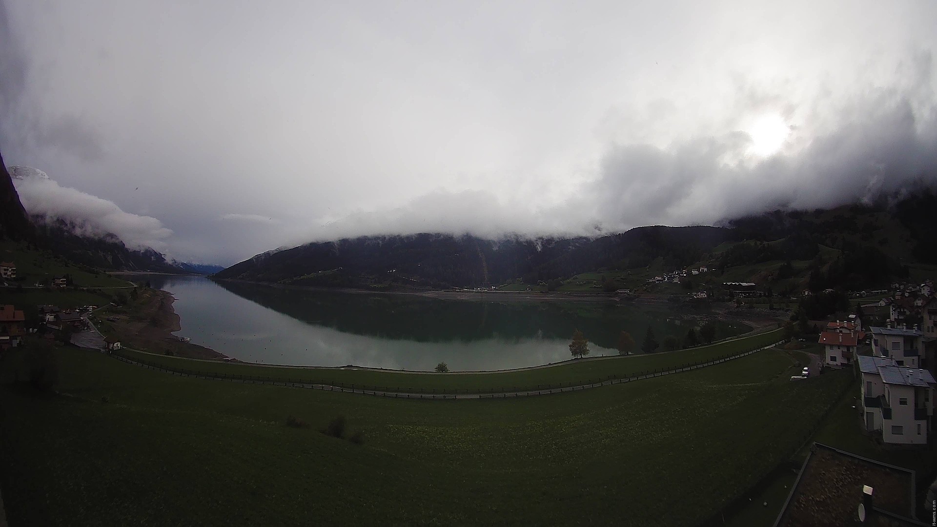 Archiv Foto Webcam Reschen - Blick auf den Reschensee