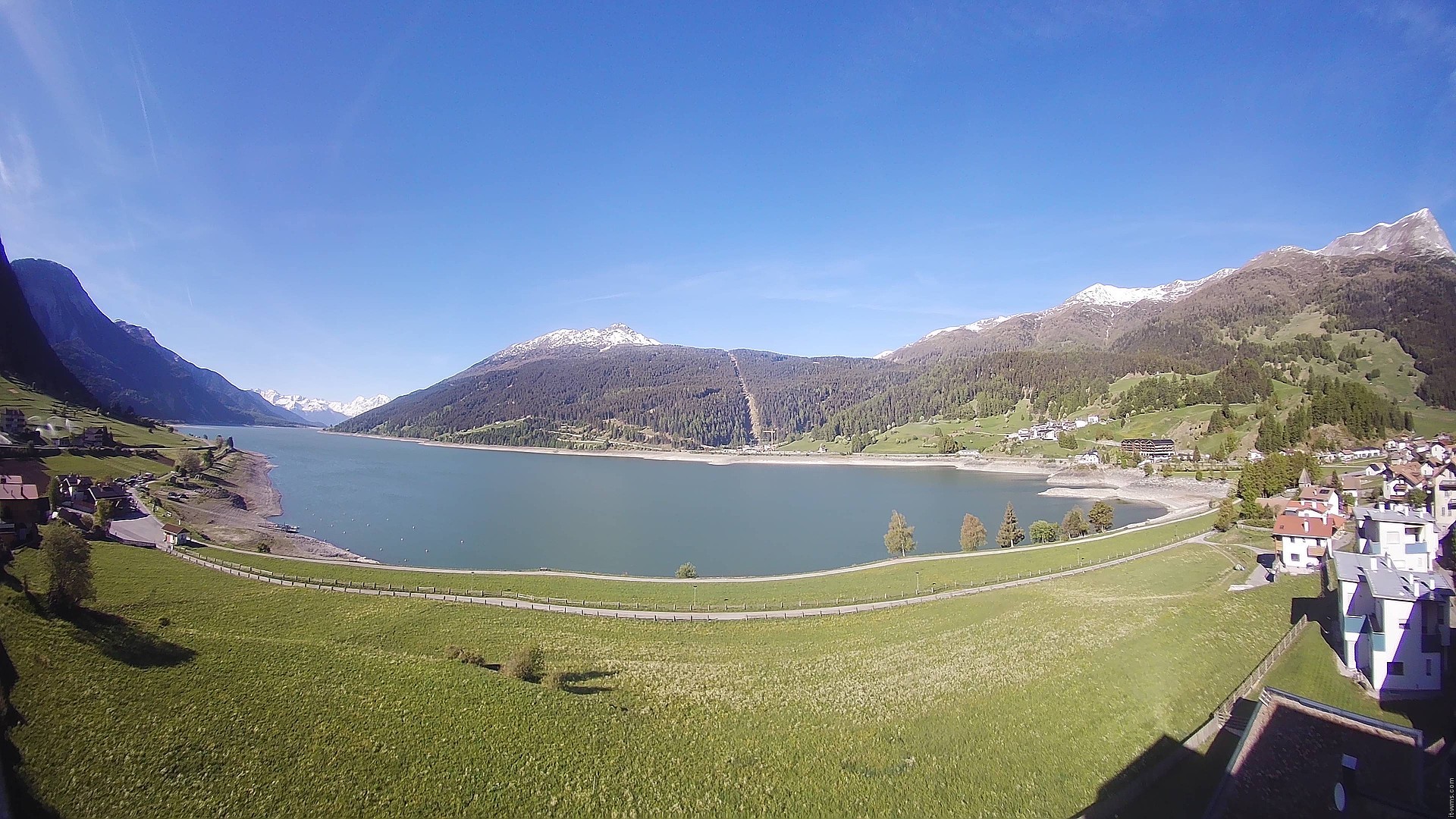 Archived image Webcam View to the Lake Resia