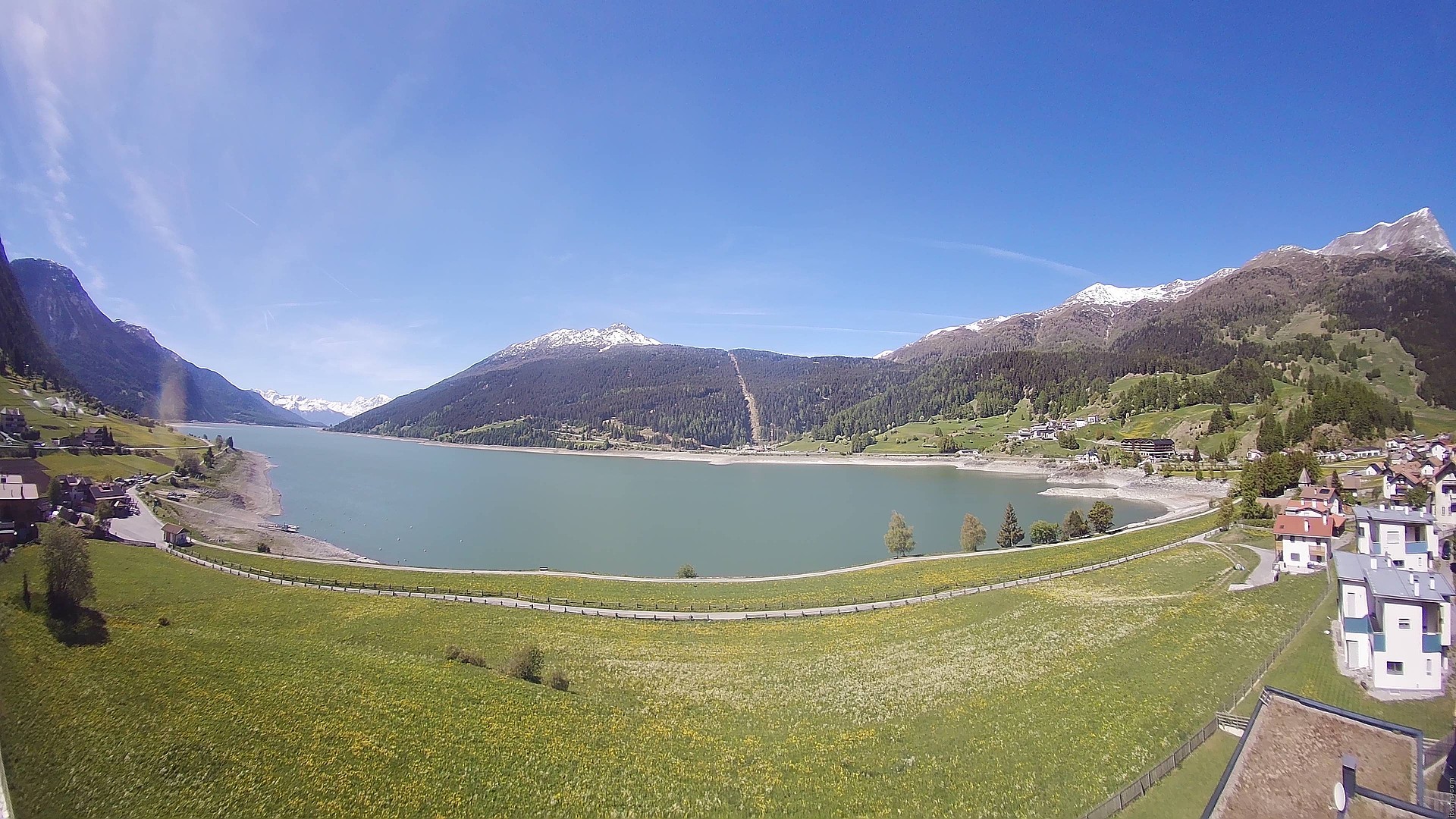 Archived image Webcam View to the Lake Resia