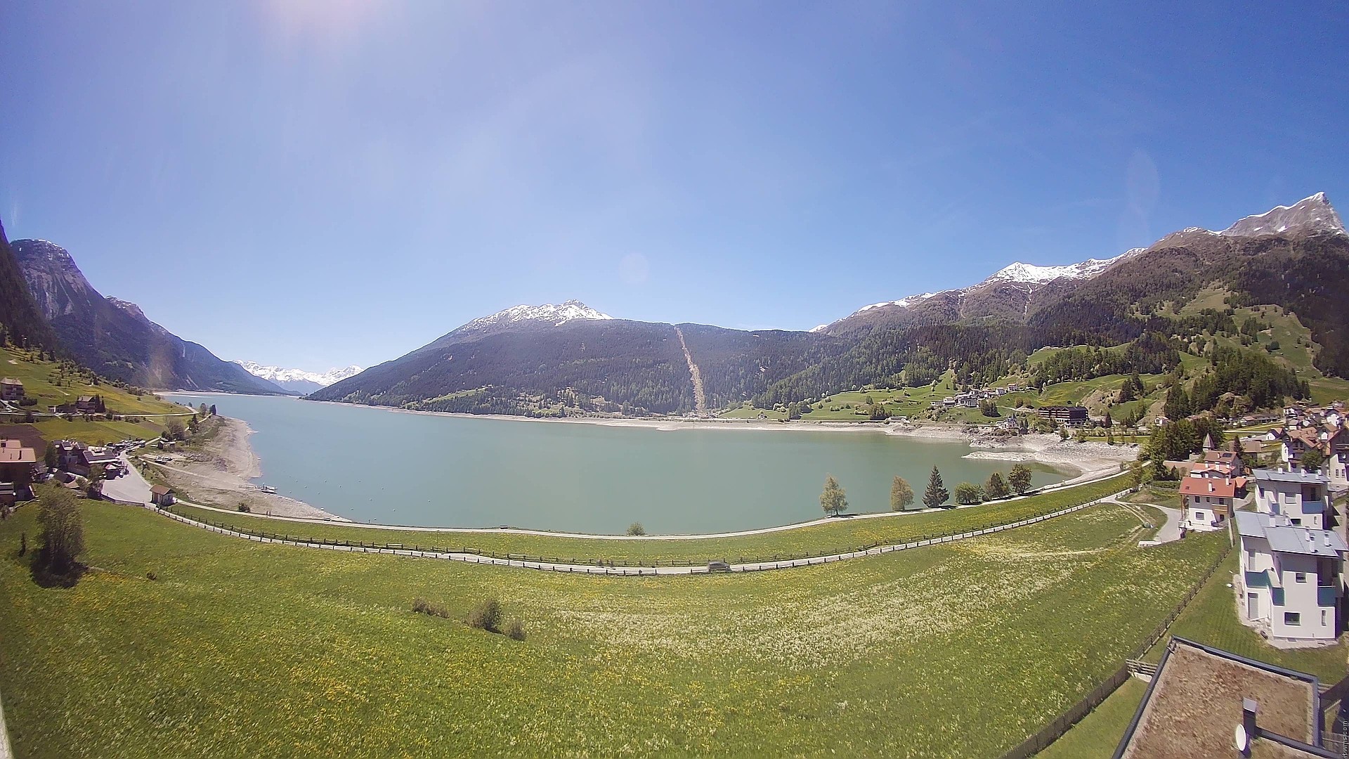 Archived image Webcam View to the Lake Resia